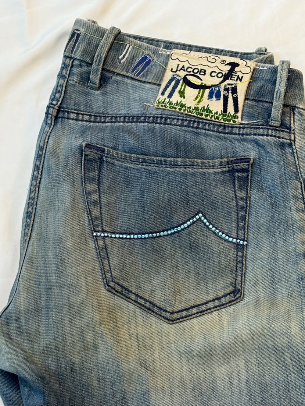 Jacob Cohen Men's Light Blue Denim Jeans made in Italy 33 27